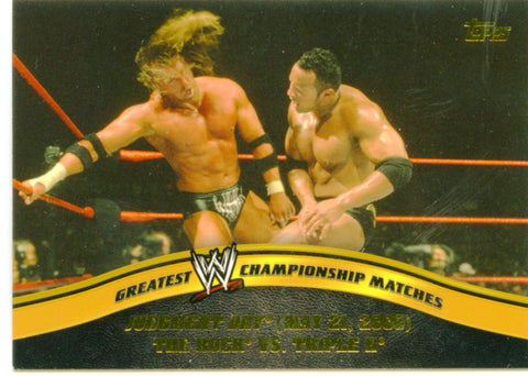 2014 Topps WWE Greatest Championship Matches The Rock Vs. Triple H