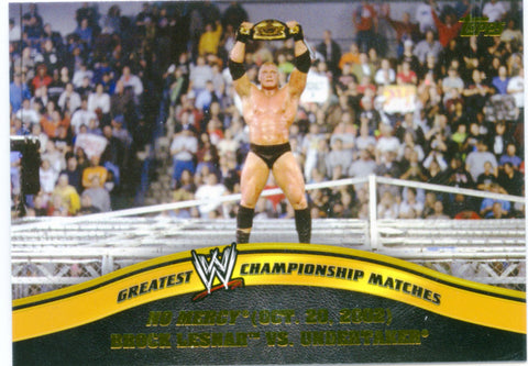 2014 Topps WWE Greatest Championship Matches Brock Lesnar Vs. Undertaker