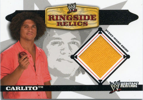 2006 Tops WWE Heritage Ringside Relics Carlito Event-Worn Shirt