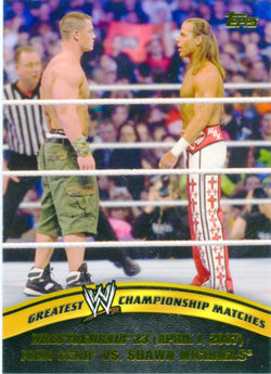 2014 Topps WWE Greatest Championship Matches John Cena Vs. Shawn Michaels