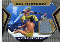 2011 Topps WWE Rey Mysterio Masters of the Mat Authentic Mat Relic #22/50