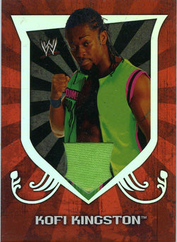 2011 Topps WWE Classic Kofi Kingston Authentic Shirt Relic