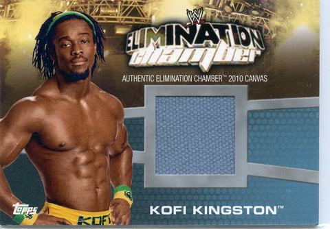 2010 Topps WWE Kofi Kingston Authentic Elimination Chamber 2010 Canvas