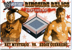 2005 Topps WWE Rey Mysterio Vs. Eddie Guerrero Ringside Relics Event-Used Mat