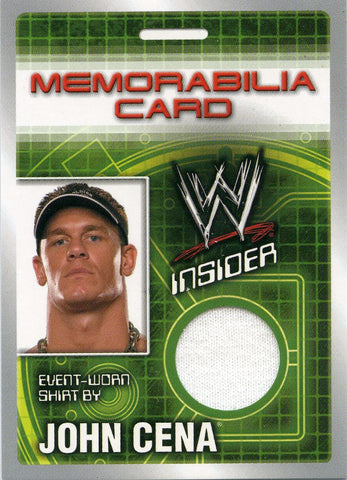 2006 Topps WWE Insider John Cena Event-Worn Shirt
