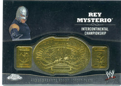 2014 Topps WWE Chrome Rey Mysterio Intercontinental Championship Commemorative Plate