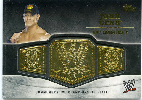 2014 Topps WWE John Cena WWE Championship Commemorative Plate