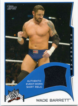 2014 Topps WWE Wade Barrett Authentic Event-Worn Shirt Relic