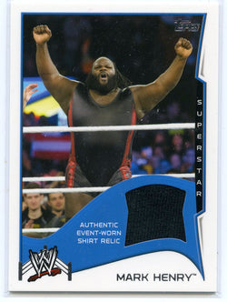 2014 Topps WWE Mark Henry Authentic Event-Worn Shirt Relic