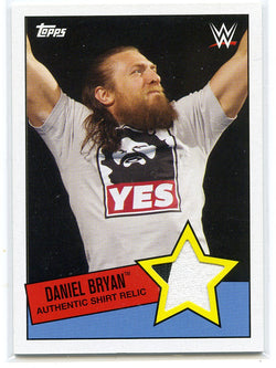 2015 Topps WWE Daniel Bryan Authentic 2-Color Shirt Relic