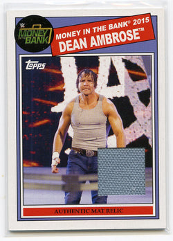 2015 Topps WWE Money In the Bank 2015 Dean Ambrose Authentic Mat Relic