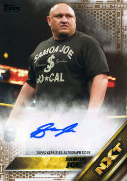 2016 Topps WWE Then Now Forever Samoa Joe Authentic Autograph #18/50