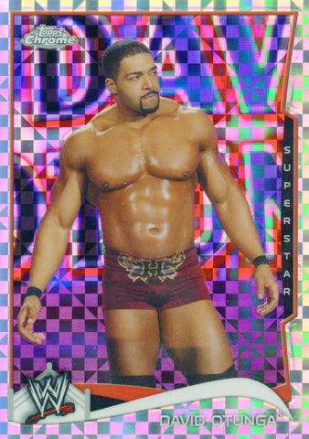 2014 Topps Chrome WWE David Otunga Xfractor Parallel Card #15
