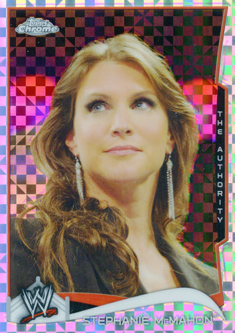 2014 Topps Chrome WWE Stephanie McMahon Xfractor Parallel Card #47