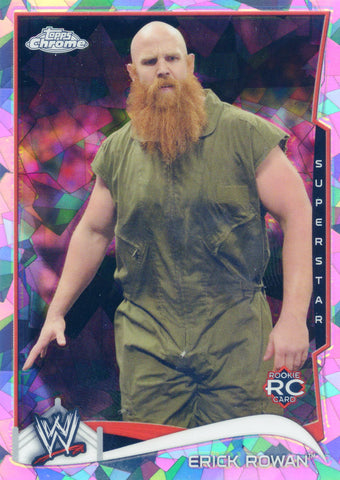 2014 Topps Chrome WWE Erick Rowan Atomic Refractor Parallel Card #19
