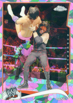 2014 Topps Chrome WWE Kane Atomic Refractor Parallel Card #28