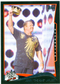 2014 Topps WWE Jerry "the King" Lawler Black Parallel Card #24