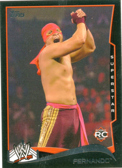 2014 Topps WWE Fernando Black Parallel Card #22