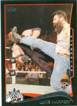 2014 Topps WWE Luke Harper Black Parallel Card #30