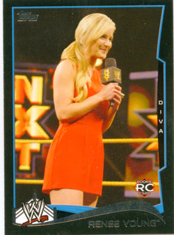 2014 Topps WWE Renee Young Black Parallel Card #83