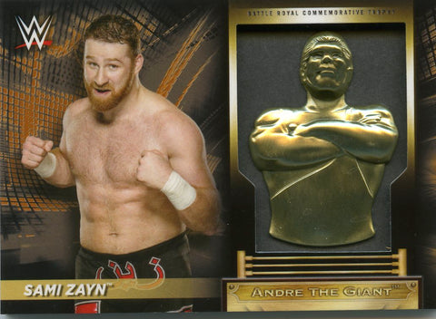 2018 Topps WWE Sami Zayn Battle Royal Commemorative Trophy #94/99