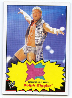 2012 TOPPS WWE HERITAGE DOLPH ZIGGLER AUTHENTIC MULTI-COLOR RELIC CARD